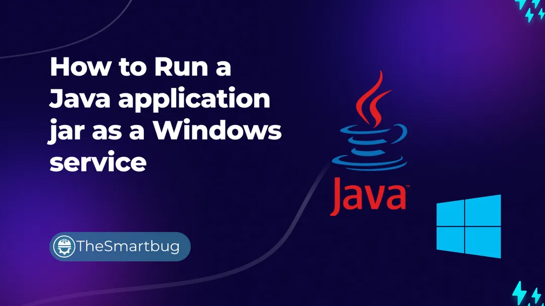 How to Run a Java application jar as a Windows service