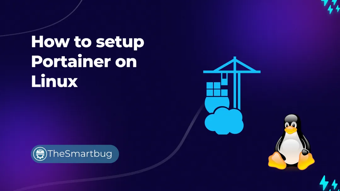  FeatureImage for blog post on How to setup Portainer on Linux