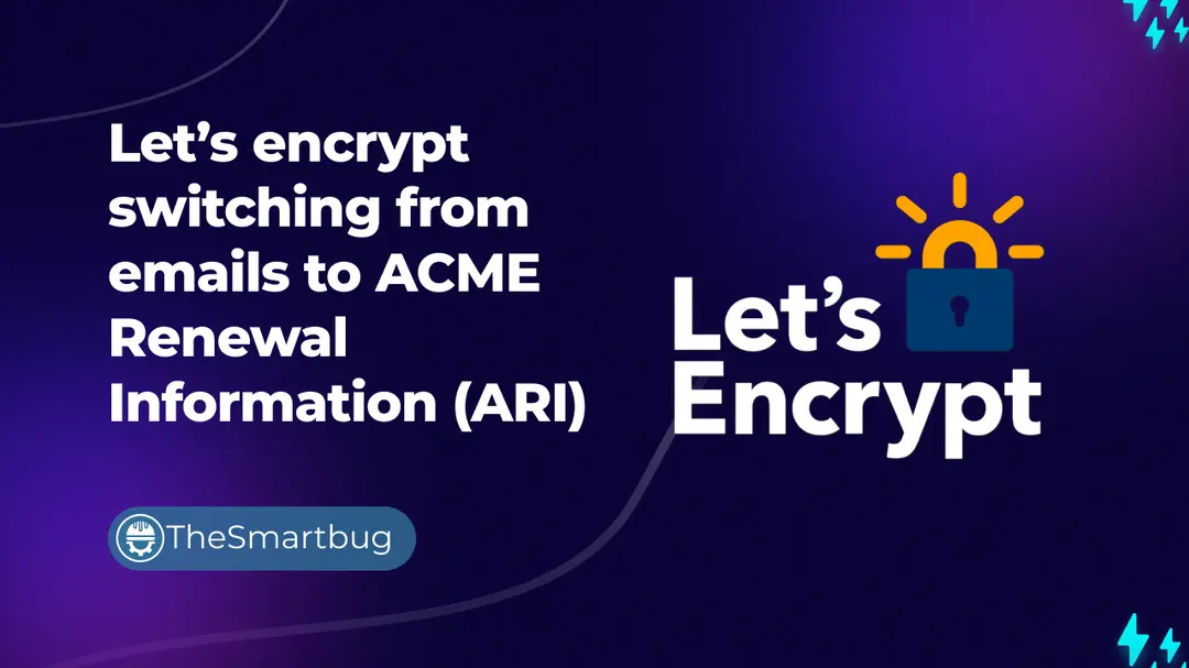 Let's encrypt switching from emails to ACME Renewal Information (ARI)